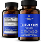 Tributyrin Supplement - Better Delivery & More Effective than Sodium Butyrate - Gut Health & Digestive Support - 3-in-1 Butyrate Postbiotics for Leaky Gut & Gut Barrier Support - 30 Capsules