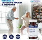 Lithium Orotate 10mg per Capsule - 60 Vegetarian Capsules. Memory and Emotional Wellness Support - Magnesium Stearate Free - 2 Months Supply of Lithium Supplement. (2)