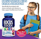 Focus Factor Kids Extra Strength Daily Chewable for Brain Health Support,– Vitamins - Quality Formula – Gluten & Dairy Free Supplements for Children-– No Artificial Sweetener,120 Count (Pack of 2)