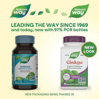 Nature's Way Ginkgo Premium Extract, Supports Memory & Concentration*, 120 mg Ginkgo Biloba Extract per 2-Capsule Serving, with Gotu Kola, Vegan, No Gluten, 60 Capsules (Packaging May Vary)