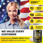 HERBIFY Lions Mane Supplement - Daily Mushroom Supplement for Memory, Focus & Clarity - Brain Booster - Lions Mane Capsules for Natural Immune Support - Vegan, Organic - 120 Capsules