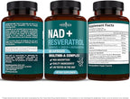 NEW AGE NAD+ Supplement Complex – NAD+ 300 mg with Astaxanthin, Urolithin A, Resveratrol, CoQ10 & Antioxidant Blend – Cellular Energy, Support or Women & Men – Vegan, Non-GMO- 120 Count