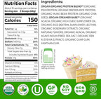 Orgain Organic Vegan Protein Powder, Birthday Cake - 21g Plant Based Protein, 7g Prebiotic Fiber, Low Net Carb, No Lactose Ingredients, No Added Sugar, Non-GMO, for Shakes & Smoothies, 1.02 lb