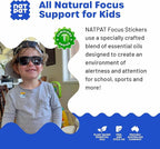 NATPAT Focus Patch Focus Enhancing Stickers for Kids and Adults - Healthy Brain Supports for Attention, Focus, and Concentration - Chemical and Drug Free - 24 Count - BuzzPatch Natural Patch