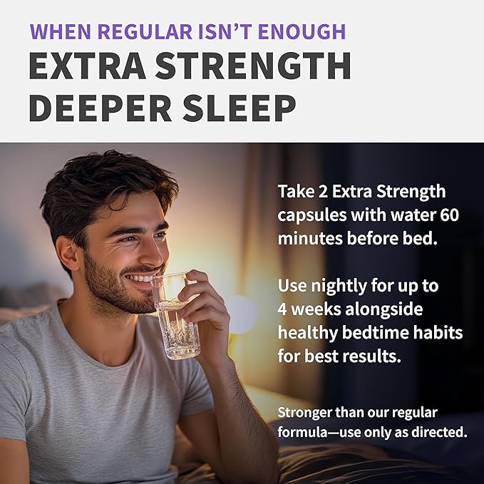 12-in-1 Melatonin Sleep Extra Strength Capsules - 10mg Melatonin Extra Strength with Magnesium and Balanced Blend of Ashwagandha, GABA, Chamomile Extract, L-Theanine & Valerian Root 10:1 Extract 90ct