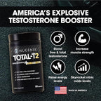 Nugenix Total-T2 - Testosterone Booster and Nitric Oxide Booster for Men, Tesnor, S7, ElevATP, Tongkat, Citrulline, Nitric Oxide and Testosterone Supplement for Men (90 Count)