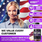 HERBIFY Lions Mane Supplement - Daily Mushroom Supplement for Memory, Focus & Clarity - Brain Booster - Lions Mane Tincture for Immune Support - 4 Fl oz Grape Flavor