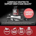 DHT Blocker for Men with Biotin 10000mcg Per Serving, Saw Palmetto Extract & MSM - Supports Normal Healthy Hair Growth - With Pea Extract & Stinging Nettle - Vegan, Non-GMO, Gluten Free - 30 Servings