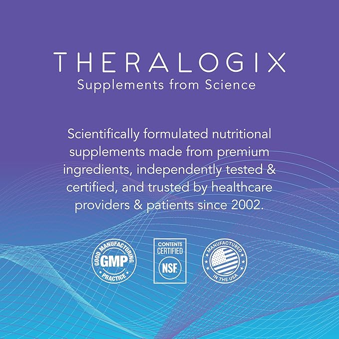 Theralogix Prostate PQ - Rye Grass Pollen Extract & Quercetin Supplement - 90-Day Supply - Antioxidant Support for Prostate & Pelvic Health & Urinary Tract Function* - NSF Certified - 180 Tablets