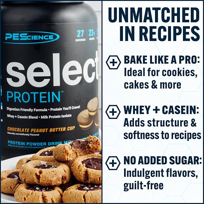 PEScience Select Protein Powder, Whey and Casein Blend, Lean Protein Powder for Women and Men, Low Calorie, Low Carb, Keto Friendly, Gluten Free, Chocolate Peanut Butter Cup - 5 Servings
