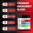DEDICAD Support Formula 500mg – with Fisetin, Trimethylglycine (TMG), Resveratrol & Quercetin – 60 Capsules