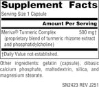 Source Naturals Turmeric with Meriva, Eases Discomfort from Everyday Activities, 29X Bioavailibility* - 500 mg - 60 Capsules