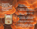 Laird Superfood Organic Turkey Tail Mushroom Powder for Immune Support, 3.17 oz. Bag, Pack of 1