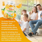 Vitamin B2 Gummies - Riboflavin 400mg for Kids & Adults, Migraine Relief & Headache Relief, Vegan, Sugar-Free, Orange Flavor, 60 Gummies