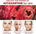 Astaxanthin 24mg, Premium Astaxanthin Antioxidant Supplements with MCT Oil, Ashwagandha, Supports Eye, Skin, Immune, Internal Circulation, Fresh Microalgae Source, Triple Strength - 300 Softgels
