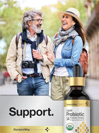 Doctor's Way Liquid Probiotic for Women and Men | 3 Billion CFU | 2 fl oz | 14 Strains with Organic Sunflower Oil | Non-GMO, Gluten Free Supplement