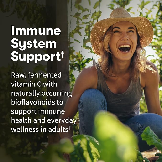 Garden of Life Vitamin Code Raw Vitamin C - 120 Capsules, 500mg Whole Food Vitamin C Capsules + Fruit & Veggie Blend & Probiotics, Supplements for Adults, Vegan, Gluten Free
