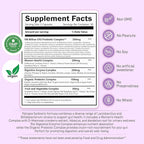 Probiotics for Women with Prebiotics Cranberry D Mannose Digestive Enzymes & Hibiscus 34 Strains 100 Billion CFU Feminine Care Supplement for Vaginal Gut Urinary Health and pH Balance Support