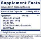 Life Extension 5-LOX Inhibitor with AprèsFlex®, 100 mg, standardized Boswellia serrata Extract, Promotes Joint, Cell & arterial Health, Gluten-Free, Non-GMO, Vegetarian, 60 Capsules