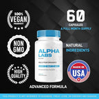 Alpha Labs, Alpha Labs Capsules, AlphaLabs, Alfa Labs, Alpha Labs Max Performance, Advanced Formula, Alpha Labs, Alpha Strenght Labs, Alpha Lab, Alfa Labs Capsules, 60 Capsules for 1 Month