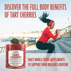 Country Farms Tart Cherry Gummies, Dialy Metabolic Support, Supports Bone Health, Packed with Potent Antioxidants, Cherry Flavor, 60 Gummies