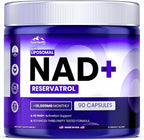 PHM NAD Resveratrol Supplement - 10,000mg Extra Strength | NAD+ Liposomal Supplements for Men and Women | NMN & NMNH Alternative | 90 Capsules, 1.5 Months Supply