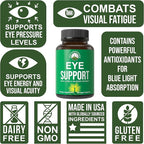 Peak Performance Eye Vitamins - Macular Support Supplement with Lutein, Zeaxanthin, Astaxanthin, Carotenoids, Bilberry Extract. Capsules for Aging Eyes, Computer, Smartphone Users. Avoid Degeneration