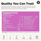 Vital Vitamins Vegan Collagen Booster Powder (2-Pack) - Made with Amino Acids, Silica, Hyaluronic Acid, & Botanical Extracts - Plant-Based - Mango Raspberry Lemonade Flavor - Hair, Skin, Nails
