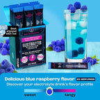 KEY NUTRIENTS Electrolytes Powder Packets 20 Pack - No Sugar, Delicious Blue Raspberry, Hydration Packets with Electrolyte Powder for Refreshing Electrolyte Drink Mix Packets - Zero Calories