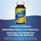 Nature's Way Primadophilus Bifidus Probiotic, Supports Digestive Flora*, 5 Billion Live Probiotic Cultures per Capsule, Lactobacilli, Bifidobacteria, 90 Capsules (Packaging May Vary)