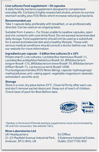 Optibac Probiotics for Digestive Health, 30 Capsules | 6 Scientifically Researched Strains with 5 Billion Live Cultures | Gluten Free & Vegetarian | Supports Gut Flora & Digestive Health