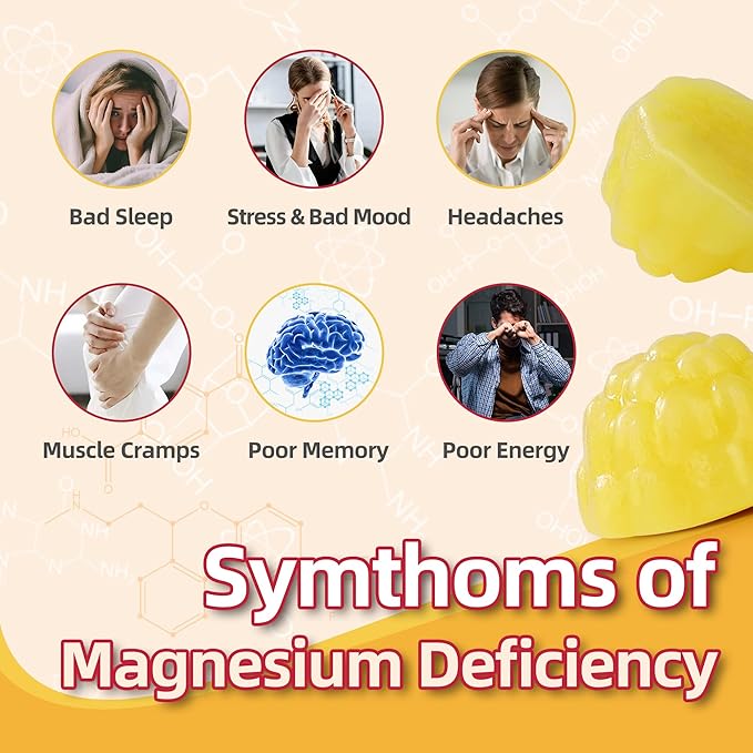 90 Count Magnesium Glycinate Gummies w/Ashwagandha Supplement - Sugar Free Zinc Magnesium Glycinate Supplement Ashwagandha Gummies for Adults Pineapple Flavor