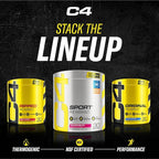 C4 Original Pre-Workout Powder For Endurance, Focus & Performance with 150mg Caffeine, Beta-Alanine, Creatine, Zero Sugar, 30 Servings, Icy Blue Razz