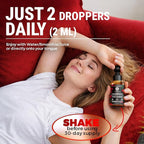 Liquid Magnesium Glycinate 420 Mg with Natural Tart Cherry Extract | Magnesium Glycinate Drops Supplement for Sleep, Mood & Mobility Support | Tart Cherry Extract