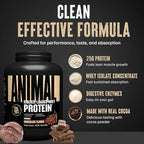 Animal Whey Isolate Protein Powder - Loaded for Pre & Post Workout Muscle Builder and Recovery with Digestive Enzymes for Men & Women - 25g Protein, Great Taste, Low Sugar - Chocolate 4 lbs