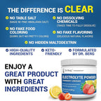 Dr. Berg Zero Sugar Hydration Keto Electrolyte Powder - Enhanced w/ 1000 mg of Potassium & Real Pink Himalayan Salt (NOT Table Salt) - Strawberry Lemonade Hydration Drink Supplement - 50 Servings