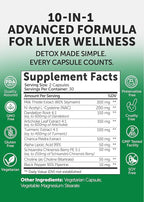 Lunakai USA Made Liver Cleanse Detox & Repair - 10-in-1 with Milk Thistle & NAC – Liver Support Supplement Capsules for Men & Women, Daily Health, Non-GMO, 60ct
