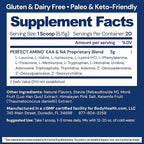 BodyHealth PerfectAmino - BCAA and EAA Powder for Pre and Post Workout - Amino Acid Energy Drink for Men and Women to Support Lean Muscle and Recovery - Chocolate - 20 Servings