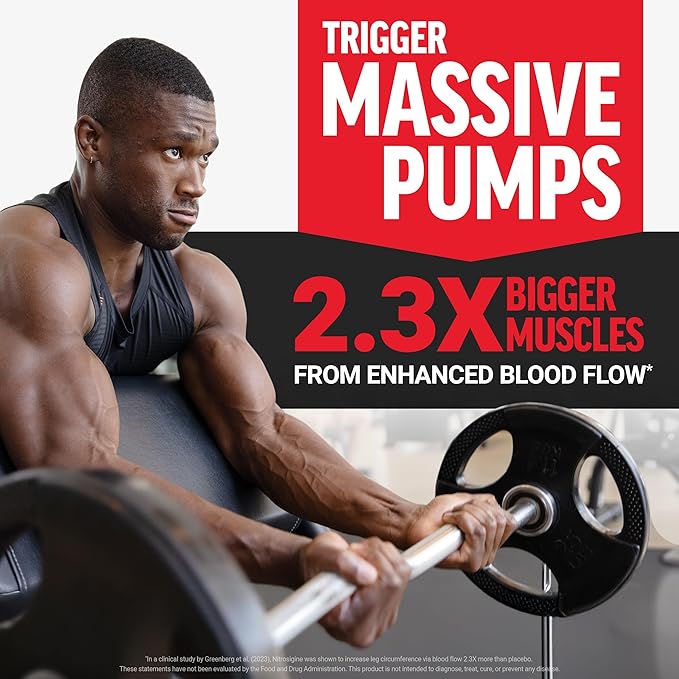 Force Factor Nitric Oxide Booster, Fast-Acting Formula with L-Arginine, Boosts Nitric Oxide Levels, Maximize Muscle Pumps, Enhance Endurance, Improve Circulation, 120 Capsules