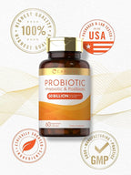 Carlyle Probiotic for Women and Men | 50 Billion CFU | 60 Capsules | Plus Prebiotic and Postbiotic | Complex Supplement | Vegetarian, Non-GMO, and Gluten Free