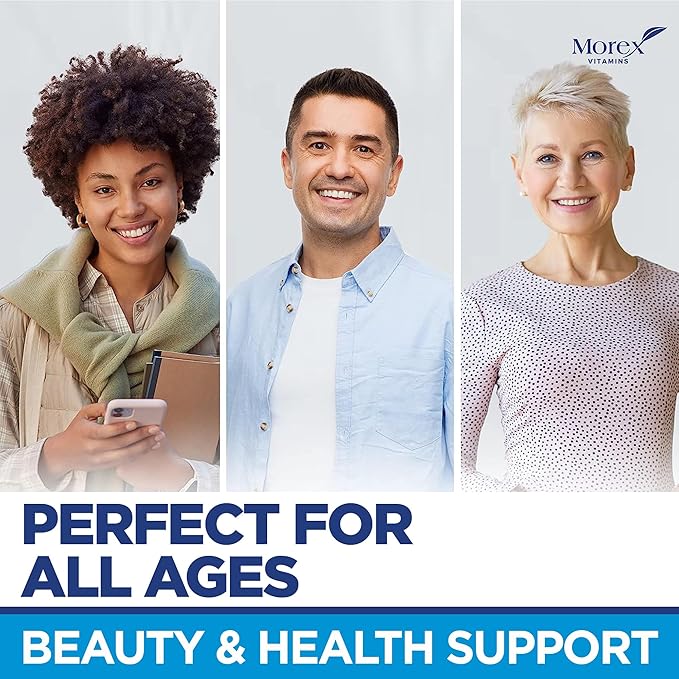 Biotin Collagen Keratin Supplement with Hyaluronic Acid - 25,000 mcg Hair Growth Vitamins for Men and Women - Thickness & Hair Loss Support Complex - Stronger Nails & Healthy Skin - 60 Capsules