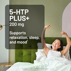 NatureWise 5-HTP 200mg Supplement from Griffonia Seeds with Cofactor Vitamin B6 - Mood Support and Natural Sleep Aid for Adults - Delayed-Release, Vegan - 30 Count[1-Month Supply]