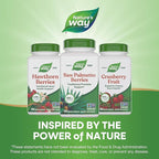 Nature's Way Saw Palmetto Berries, Traditional Prostate Support*, 585 mg per serving, Non-GMO Project Verified, Vegan, 180 Capsules