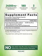 Nature's Truth Grape Seed Extract | 180 Capsules | Standardized Supplement | Non-GMO & Gluten Free Formula