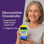 Glucosamine Chondroitin Triple Strength 40 Tablets, Glucosamina Suplemento, 1400mg Glucosamine + 1200mg Chondroitin, Daily Joint Support, Gluten Free (Pack of 2)