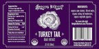 Hodgins Harvest Organic Turkey Tail Mushroom Tincture - Extra Concentrated Dual Extract Antioxidant-Rich Mushroom Drops Supplement for Overall Wellness - Made in USA - 2 fl oz