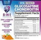 Glucosamine Chondroitin MSM Complex - 3X Strength Joint Support Supplement with Glucosamine Sulfate, Turmeric, Boswellia - For Cartilage, Mobility & Flexibility - Bottled in USA - 240 Capsules