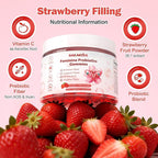 Feminine Balance Gummies for Women,Vaginal Probiotics Supports pH Balance, Digestive Health,Vegan,Gluten-Free, Strawberry Flavor with Filled,60 Gummies