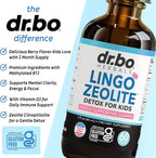 Zeolite Detox for Kids Lingo Drops - Natural Lingo Zeolite Drops for Kids Methylated B12 & D3 Advanced Clinoptilolite - Pure Extra Clinoptilolite Leap Liquid Detox Body Cleanse Supplement Ages 3+, 2oz