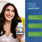 Palmara Health Premium Monolaurin 1,200mg per 2 capusle Serving, 1 Pack (100 Capsules)